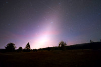 The Zodiacal Light,  Orionid Meteor over Mew Lake
